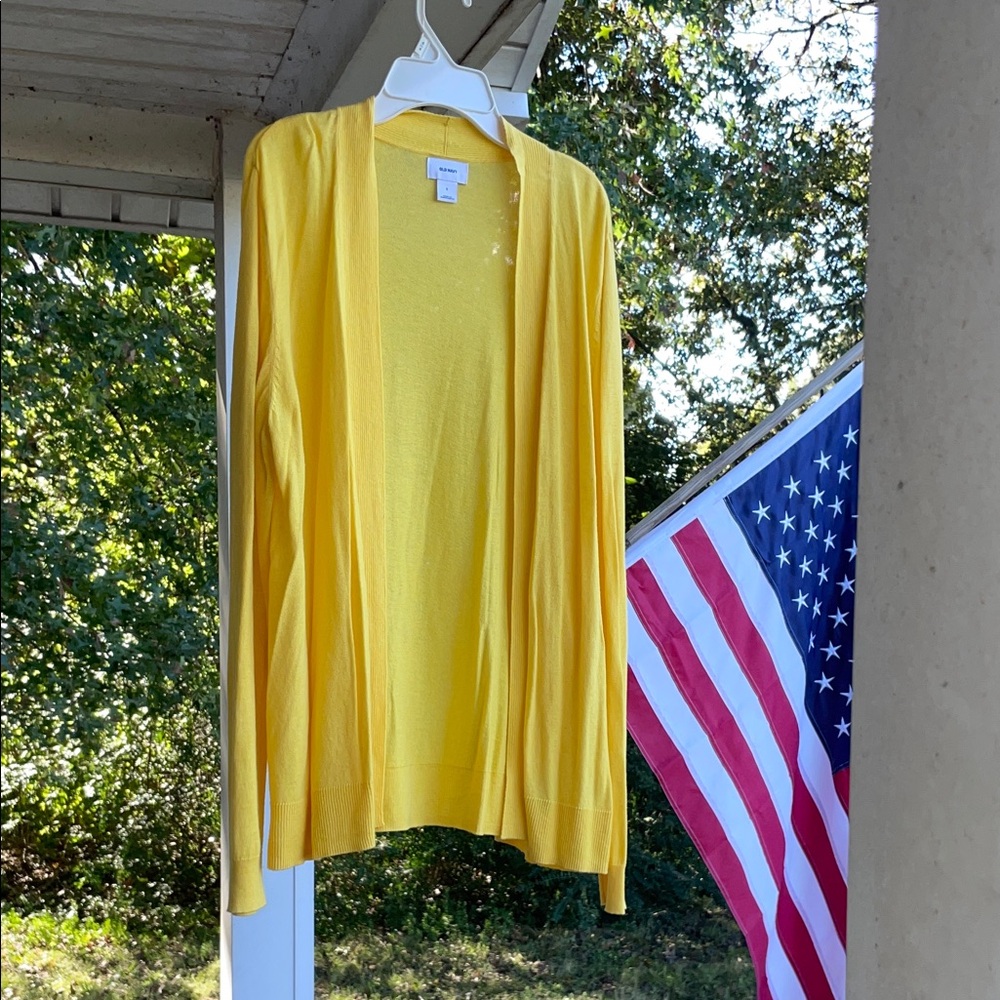 Old Navy Sunny Yellow Knit Cardigan